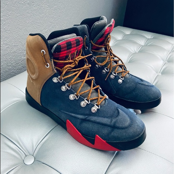 Nike KD VI NSW Lifestyle QS - DenimAle Brown/Red - Picture 2 of 9